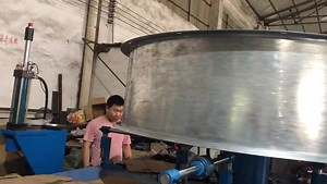 Round Metal Products Edge Pressing Machine Automatic Steel Plate Trimming and Rolling Machine