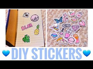 DIY aesthetic stickers ! No printer !