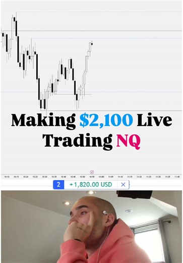 Making $2.1k Live trading NQ #trading #forex #forextrader #forextrading #forexlifestyle #forexeducation #fyp