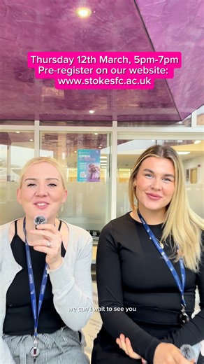 📢 𝐘𝐞𝐚𝐫 𝟏𝟏 - 𝐋𝐚𝐬𝐭 𝐜𝐡𝐚𝐧𝐜𝐞! Pre‑register for our 𝐅𝐈𝐍𝐀𝐋 Open Event of the year! 🗓️Thursday 12th March ⏰ 5pm-7pm Curious about life at our Sixth Form College? This event is your chance to: 🎤Attend the Principal's presentation⁠ 🗣️Chat with expert staff and current students⁠ 🤩Explore our state-of-the-art facilities⁠ 🤗Experience our caring community⁠ ✈️Discover amazing enrichment opportunities⁠ Don't miss out! 𝐏𝐫𝐞-𝐫𝐞𝐠𝐢𝐬𝐭𝐞𝐫 👇 https://www.stokesfc.ac.uk/events/open-e
