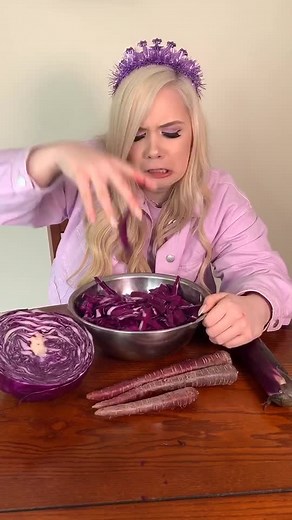 Eating Purple Foods For 24 Hours! 💜 FULL VIDEO ON MY YOUTUBE CHANNEL! Link in bio #DontLeaveMe #SummerLooks #BehindTheSong