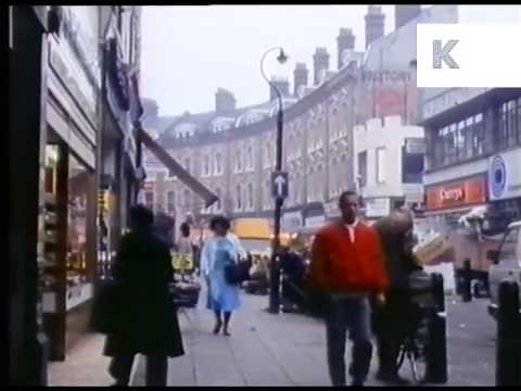 Mid 1980s Brixton, London, High Street, Archive Footage