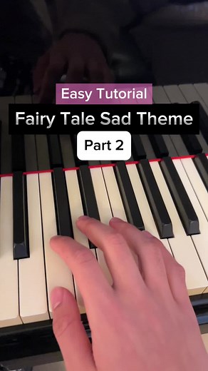 Easy tutorial for Fairy Tale Sad Theme on the piano 🎹 Part 2! Make sure to like and follow for more piano videos! #piano #pianist #pianomusic #pianoplayer #pianolove #pianocover #pianopractice #pianogram #pianolife #pianosolo #pianocommunity #pianoteacher #pianovideo #easypiano #pianotutorial #beginnerpiano #pianobeginner #pianotok #fyp #pianoskills #pianoperformance #pianoart #pianogram