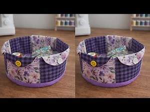 Incredible! I Made 50 Pairs and Sold Them All | Round Fabric Organizer Tutorial