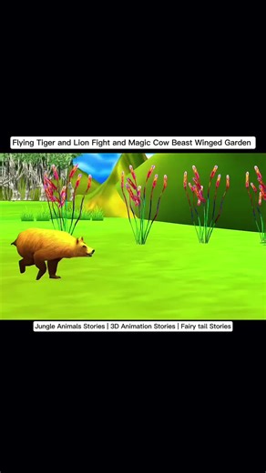 Flying Tiger and Lion Fight: Magical Jungle Adventures