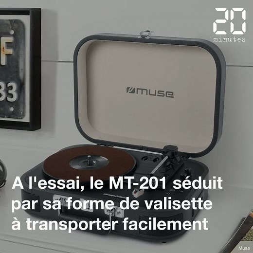 On a testé le tourne-disque MT-201 de Muse | 20 Minutes