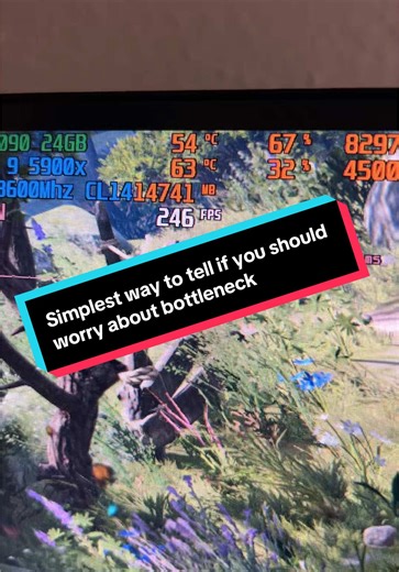 The simplest way to tell if you have a bad bottleneck on your cpu #nvidia #gpu #nvidiaexplained #gaming #pcgaming #rtx5090 #fyp #fypシ゚viral #techtok #dlss