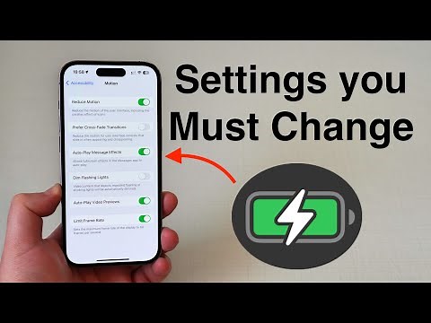 Settings You Need To CHANGE to Save Battery Life on your iPhone!!