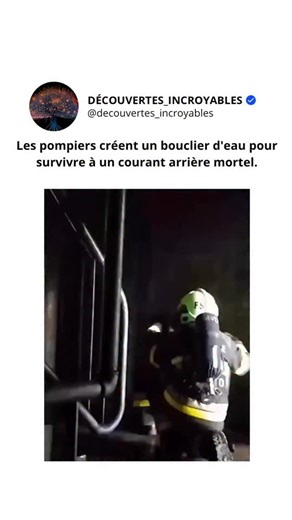 Découvertes_Incroyables | Ce que vous voyez ici est une technique utilisée par les pompiers pour se protéger d’un backdraft. Un courant de retour se produit... | Instagram