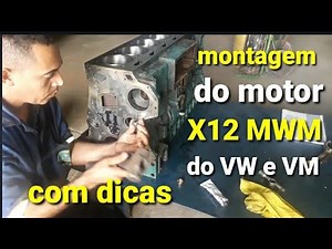 MWM X12 engine assembly of volvo vm and VW truck Part 2