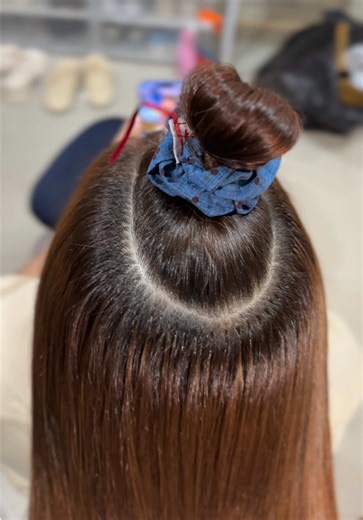 ✨ผมเกรดพรีเมียร์ 25 นิ้ว 3มัด 🫠💕 #ร้านต่อผมซันฟวาเวอร์แฮร์ #ต่อผมแบบเคราติน #รับต่อผมนอกสถานที่ #ผมพรีเมียร์ #ฟีดดดシ