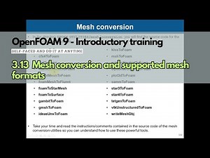 3.13 Module 3 | Meshing in OpenFOAM #openfoamtraining