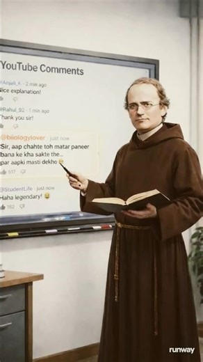 Akhir Mendel ne matar paneer kyu nhi banaya 😂😂|Genetics|Unlearned #shorts #trending #viral #ytshorts