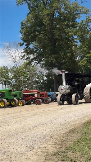 59K views · 2K reactions | Baker steam traction engine tractor driving by at Rushville Indiana tractor show #TractorLife #tractorshow #farmlife #tractor #steamengine | Someplace or Another | Facebook