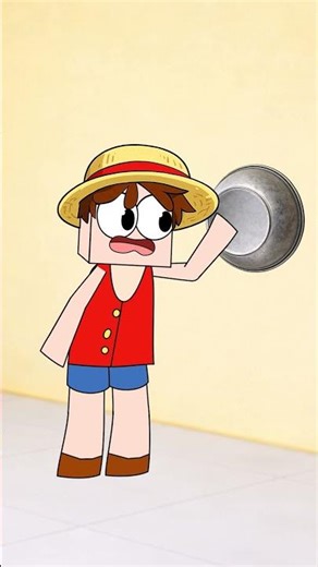 Luffy and the "Super Sticky" Spider Mission 🕷️ | One Piece 2, Minecraft Parody #shorts