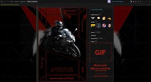 Motorcycle (Black and Red) | Animated Steam Artwork, DryreL