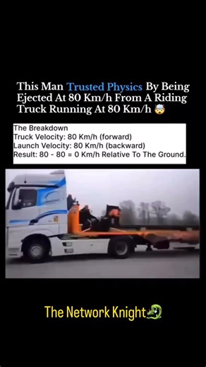 Trusting Physics with your life. Watch this 80 km/h collision that never actually happens."