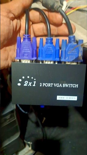 VGA 2 input 1 output I the cable switching hack nobody talks about #shorts