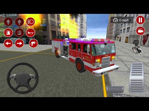 Real Fire Truck Driving Simulator 2020 - New Fire Fighting Fireman's Daily Job - Android GamePlay #1
