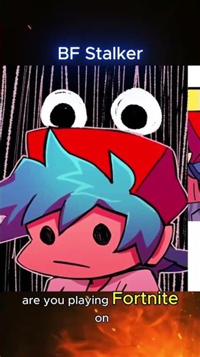 Bf Stalker [FNF Comic] #fnf #fridaynightfunkin #shorts