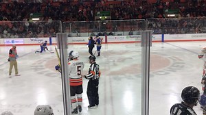 Emotions were running high at tonight's final regular season game for BGSU Hockey. The Falcons rolled to a 5-0 lead in the third period then held on for a 5-3 win over Lake Superior State University and in the process locked up a home series next weekend in the first round of the Central Collegiate Hockey Association playoffs! | The Morning Show BG