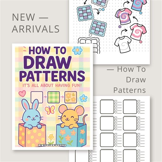 How to Draw Patterns Coloring Book |66 Tutorials   20 Extra Patterns |step-by-step Coloring Patterns for Beginners & Artists | Digital PDF - Etsy
