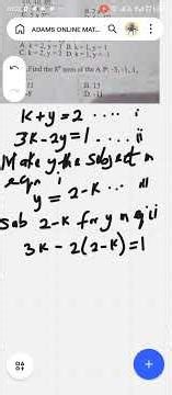 Simultaneous Equation #maths #education