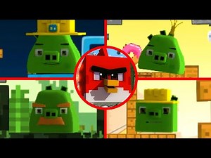 Angry Birds Minecraft - All Bosses (Boss Fight) 1080P 60 FPS