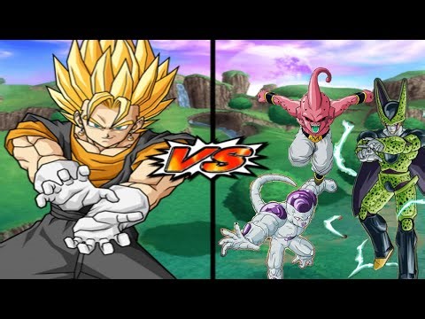 [TAS] DBZ BT3: Vegito Vs. Frieza, Cell, & Kid Buu (Enhanced Red Potara) (Request Match)