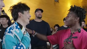 IShowSpeed meets up with Chinese singer Wowkie Zhang and sings Sunshine, Rainbow, White Pony on stream