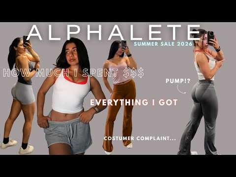 Activewear Try On Haul 2026 - reviewing everything I got from Alphalete's summer sale!!