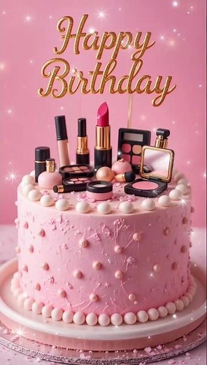 Pastel Pink Makeup Cake Design | Fondant Cake Ideas 💄🎂 | Soft Aesthetic Birthday Cake #makeupcake