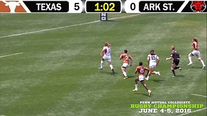 5.8K views · 54 reactions | 2015 Collegiate Rugby Championship highlights: A-State Rugby - Arkansas State University vs. University of Texas Rugby | Sevens Rugby | Facebook
