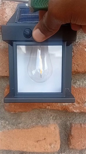 How to mount a solar lamp on the wall?#electrical#electrician