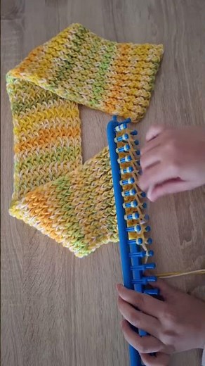 Knitting loom for beginners step by step #knitting_loom #scarf #crochet #knitting