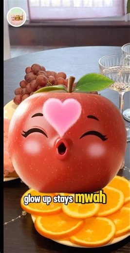 The secret to a 24/7 glow... 🍎✨ #shorts #chibichattertv #talkingfood