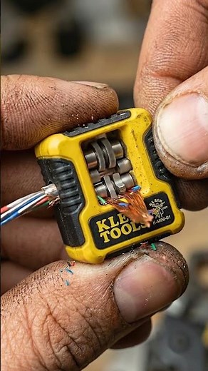 Klein Tools Mini Wire Stripper 🔥 Tiny But Powerful! Watch It Strip Wires Like Magic ⚡ #tools