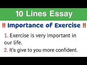 10 Lines Essay on Exercise | 10 Lines on Importance of Exercise | Essay on Exercise in English |