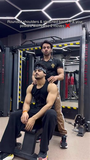 Sandeep Baisoya | Prep Coach on Instagram: "Rounded shoulders, slouched back, and cervical pain usually come from poor posture, long sitting, and weak upper-back muscles. In this reel, I’m sharing 2 effective posture-correction exercises: ✅ Reverse Grip Seated Bent Over Row ✅ Pullover These exercises help with: ✔️ Upper-back activation ✔️ Scapular retraction ✔️ Better shoulder alignment ✔️ Reduced cervical stress 👉 Save this reel for daily posture work 👉 Share it with someone struggling with n