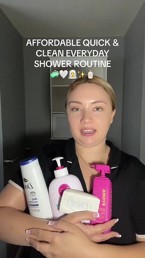 my simple everyday shower routine 🧼🤍🧖‍♀️✨🧴 #showerroutine #hygiene #forthegirls