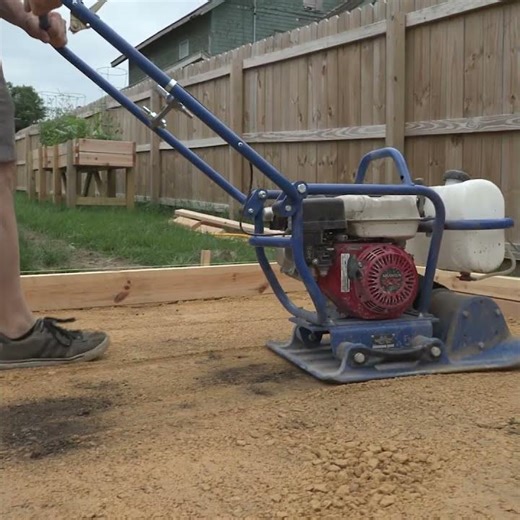 Plate Compactor with the Dog #marshalltown #madeinusa #diy #concrete