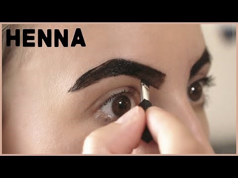 Henna Eyebrows Tutorial - | Dark Brown | EASY DIY HENNA BROWS #henna #hennabrows BROW TRANSFORMATION