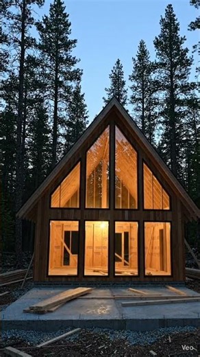 Foundation to Finish: Micro-Cabin #viralshorts #fyp