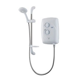 T80 Easifit Electric Shower - White/Chrome