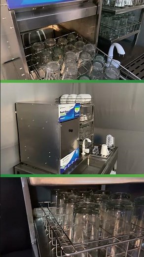 Tea glass washing machine