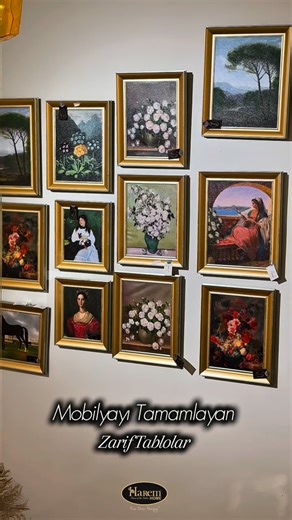 Harem Home on Instagram: "Mobilyayı tamamlayan zarif tasarımlı tablolarımız💐 Evinize özel tablo seçimleri için Harem Home’a bekleriz⚜️ #haremhome #tablo #mobilya"