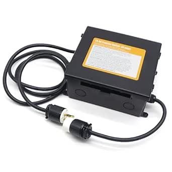 30 Amp Prewired Transfer Switch Automatic Transfer Switch for RV, Travel Trailer and Camper Van, Generator Transfer Switch, 120V