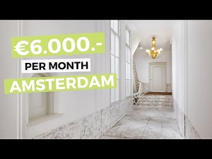 A €6.000.- Per Month Canal Apartment In Amsterdam | Property Tour by Listings