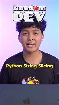 Python String Slicing | Rand🎲m Dev Ep.2 #randomdev #python #string #slicing #borntoDev