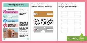 Walking Paper Dog STEM Challenge
